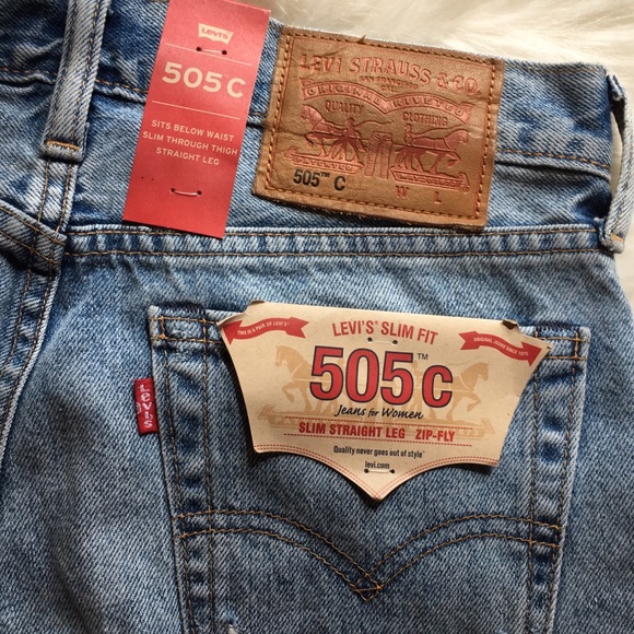 Levi’s slim fit straight leg selvedge 505c jeans - Picture 3 of 6